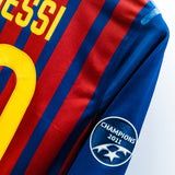 Barcelona 2011-12 Messi Long Sleeve Player Issued Home Kit (L)