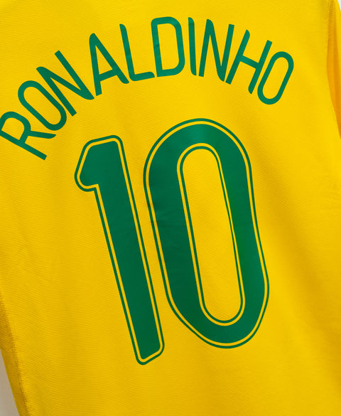 Brazil 2006 Ronaldinho Home Kit (M)