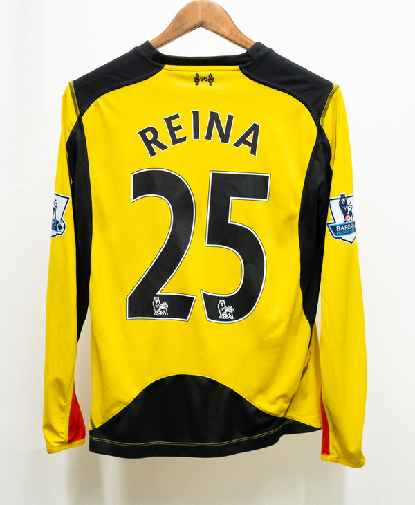 Liverpool 2012-13 Reina Long Sleeve Goalkeeper Away Kit (S)