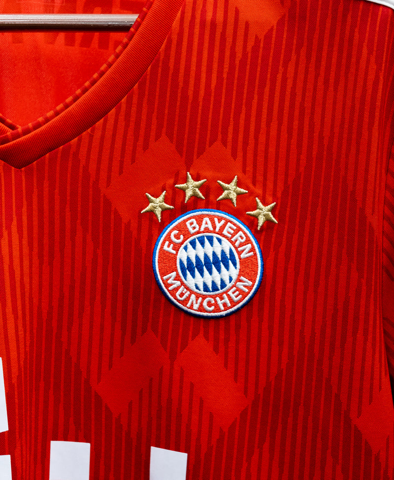 Bayern Munich 2018-19 Robben Long Sleeve Home Kit (XL)