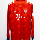 Bayern Munich 2018-19 Robben Long Sleeve Home Kit (XL)