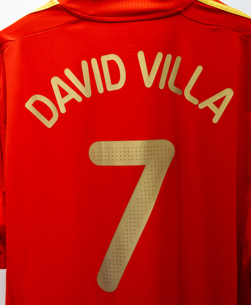 Spain 2008 David Villa Home Kit (2XL)