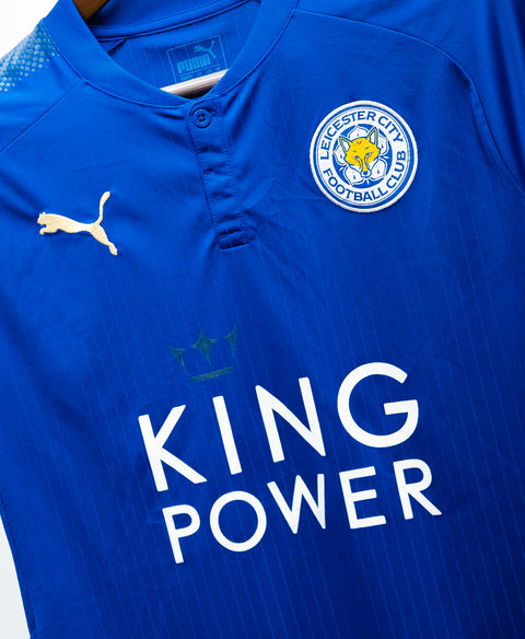 Leicester City 2017-18 Vardy Home Kit (M)