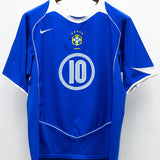 Brazil 2004 Ronaldinho Away Kit (L)