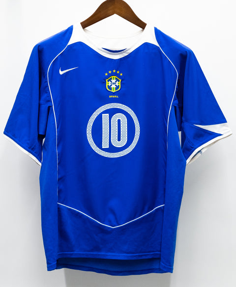 Brazil 2004 Ronaldinho Away Kit (L)