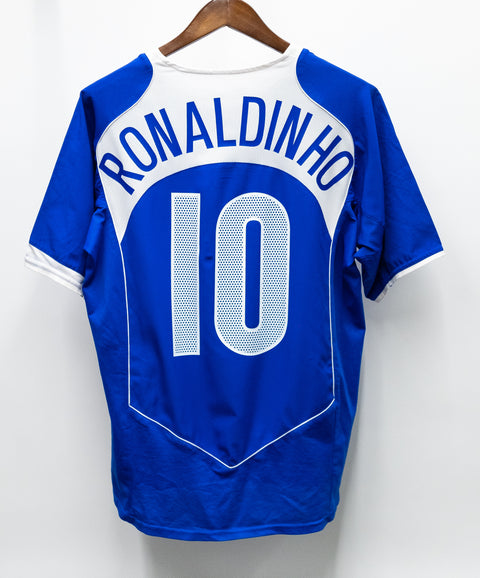 Brazil 2004 Ronaldinho Away Kit (L)