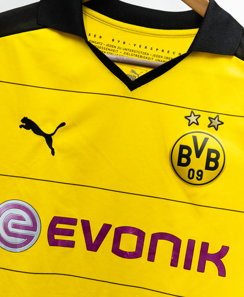 Borussia Dortmund 2015-16 Reus Long Sleeve Home Kit (XS)