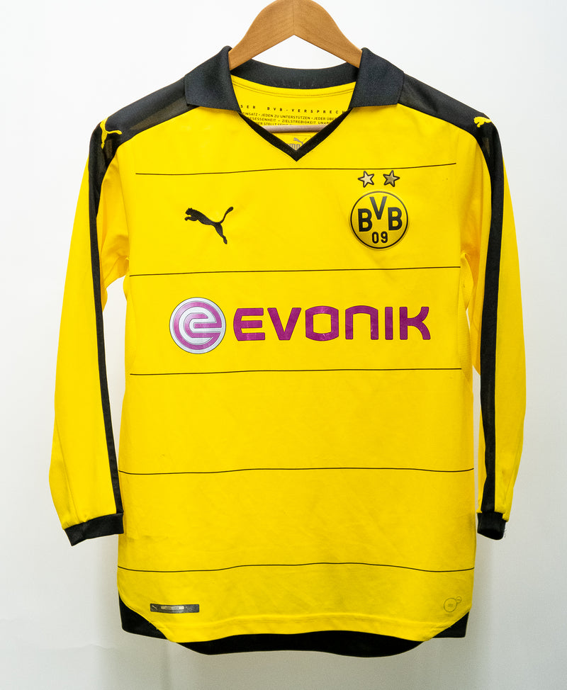 Borussia Dortmund 2015-16 Reus Long Sleeve Home Kit (XS)