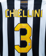 Juventus 2011-12 Chiellini Long Sleeve Home Kit (L)