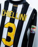 Juventus 2011-12 Chiellini Long Sleeve Home Kit (L)