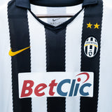 Juventus 2011-12 Chiellini Long Sleeve Home Kit (L)