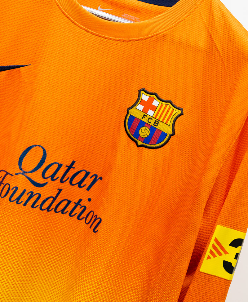 Barcelona 2013-13 Long Sleeve Pique Away Kit (XL)