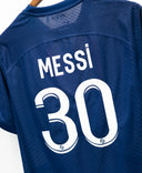 PSG 2022-23 Messi Sponsorless Player Issue Home Kit (XL)