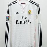 Real Madrid 2014-15 Chicharito Long Sleeve Home Kit (M)