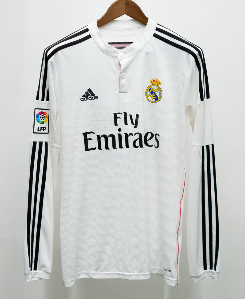 Real Madrid 2014-15 Chicharito Long Sleeve Home Kit (M)