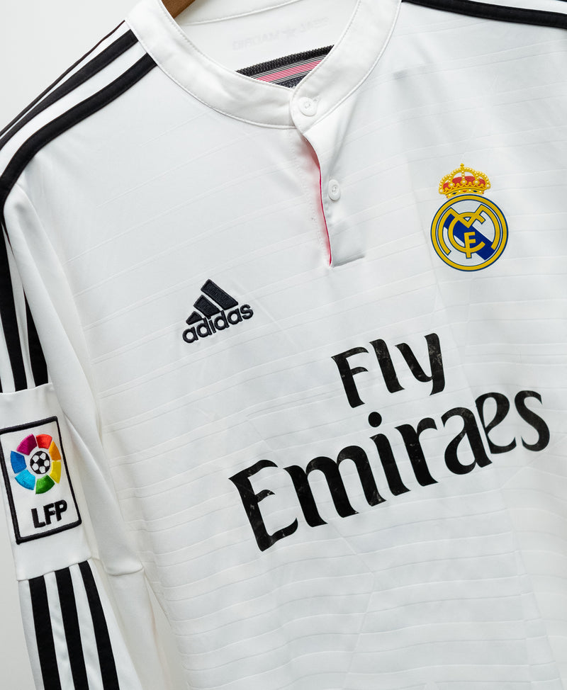 Real Madrid 2014-15 Chicharito Long Sleeve Home Kit (M)