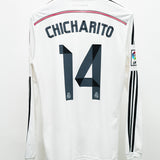 Real Madrid 2014-15 Chicharito Long Sleeve Home Kit (M)