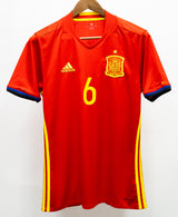 Spain 2016 A. Iniesta Home Kit (M)