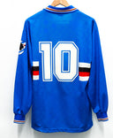 Sampdoria 1994-95 Long Sleeve Mancini Home Kit (XL)
