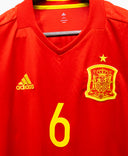 Spain 2016 A. Iniesta Home Kit (M)