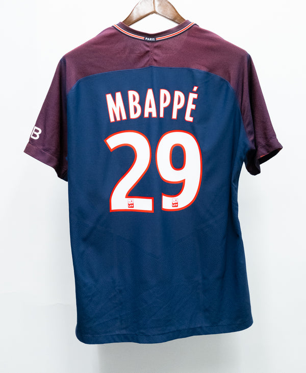 PSG 2017-18 Mbappe Player Issue Home Kit (XL)