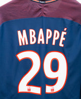 PSG 2017-18 Mbappe Player Issue Home Kit (XL)