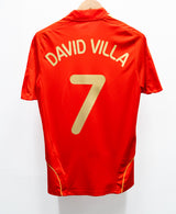 Spain 2008 David Villa Home Kit (S)