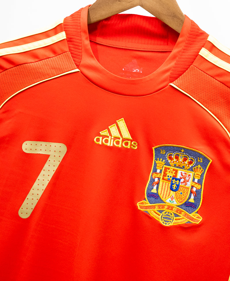 Spain 2008 David Villa Home Kit (S)