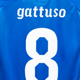 Italy 2010 Gattuso Player Issue Long Sleeve Home Kit (L)