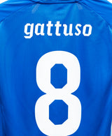 Italy 2010 Gattuso Player Issue Long Sleeve Home Kit (L)