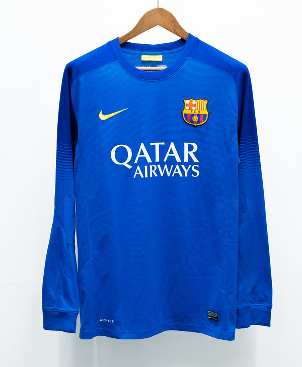 Barcelona 2013-14 Long Sleeve GK Away Kit (M)