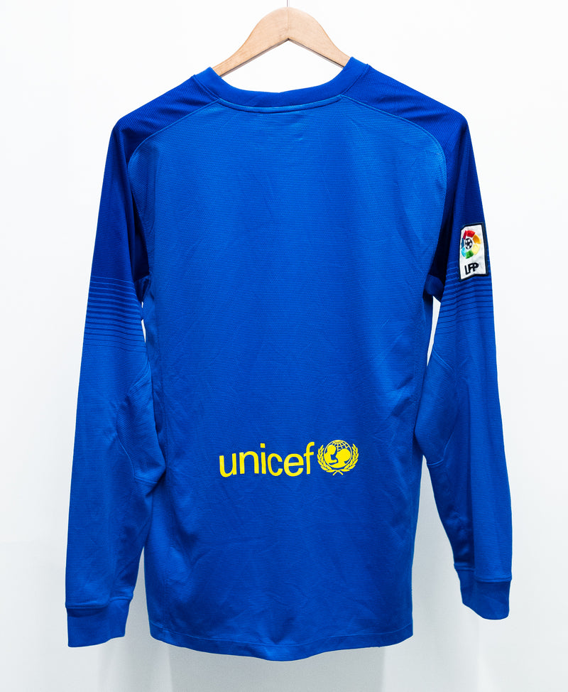 Barcelona 2013-14 Long Sleeve GK Away Kit (M)