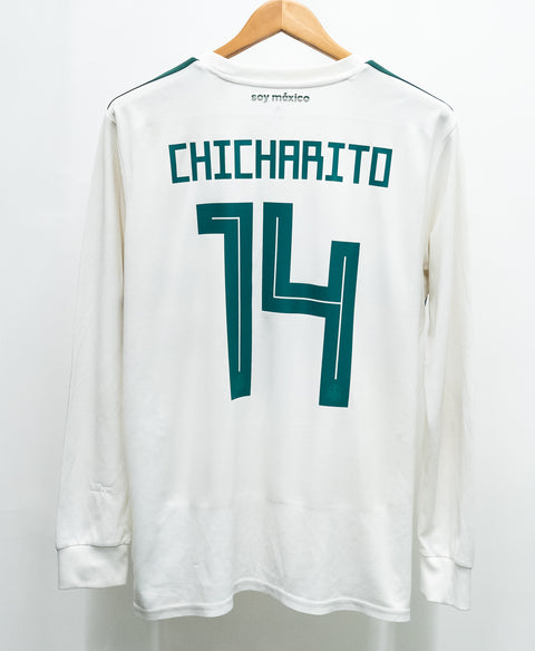 Mexico 2018 Chicharito Long Sleeve Away Kit (L)