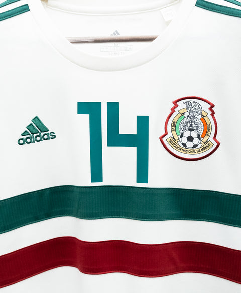 Mexico 2018 Chicharito Long Sleeve Away Kit (L)