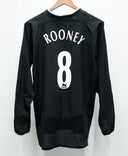Manchester United 2003-05 Long Sleeve Rooney Away Kit (L)