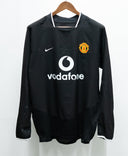 Manchester United 2003-05 Long Sleeve Rooney Away Kit (L)