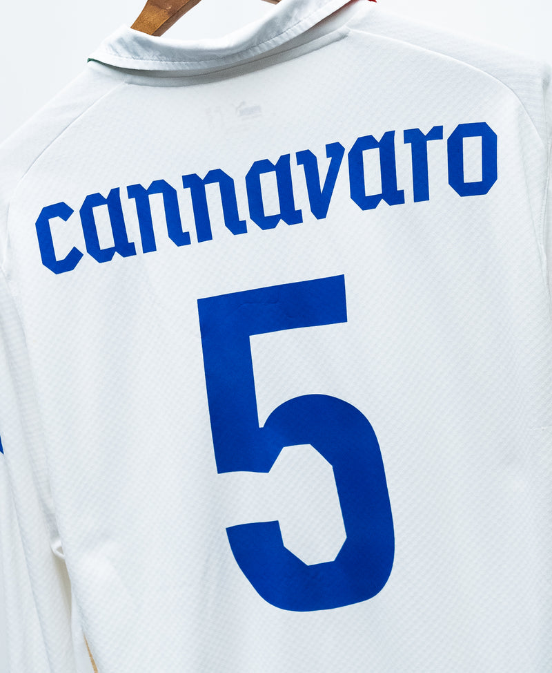 Italy 2010 Cannavaro Long Sleeve Away Kit (2XL)