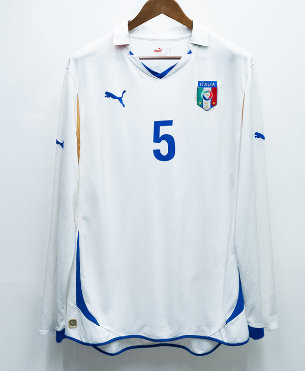 Italy 2010 Cannavaro Long Sleeve Away Kit (2XL)