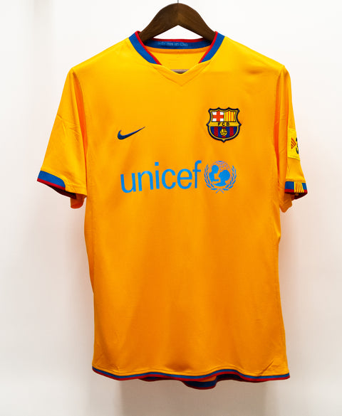 Barcelona 2007-08 Ronaldinho Third Kit (L)