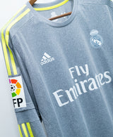 Real Madrid 2015-16 Lucas V. Long Sleeve Player Issue Away Kit (L)