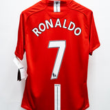 Manchester United 2007-08 Ronaldo Home Kit w/ Tags (L)