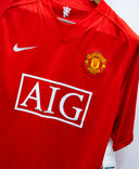 Manchester United 2007-08 Ronaldo Home Kit w/ Tags (L)