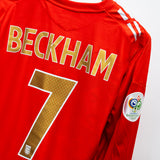 England 2006 Beckham Long Sleeve Home Kit (XL)