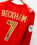 England 2006 Beckham Long Sleeve Home Kit (XL)