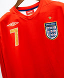 England 2006 Beckham Long Sleeve Home Kit (XL)