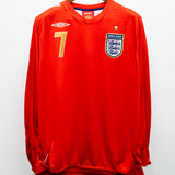 England 2006 Beckham Long Sleeve Home Kit (XL)