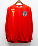 England 2006 Beckham Long Sleeve Home Kit (XL)