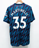 Arsenal 2021-22 Martinelli Player Issue Third Kit (L)