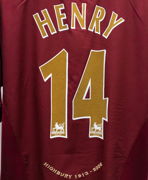 Arsenal 2005-06 Henry Home Kit (XL)