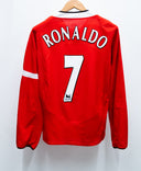 Manchester United 2004-06 Ronaldo Long Sleeve Home Kit (M)